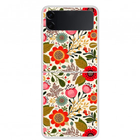 New Handmade Phone Case For Samsung Galaxy Z Flip 3 Cute Flowers