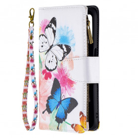 Case Realme 8 5G Zipped Pocket Butterflies