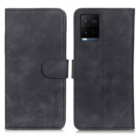 Cover Vivo Y33s / Y21 / Y21s Mate Effet Cuir Vintage KHAZNEH