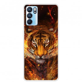 Coque Oppo Reno 6 5G Flexible Tigre - Dealy