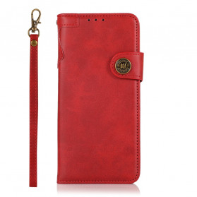 Cover Realme C21 Simili Cuir Bouton KHAZNEH