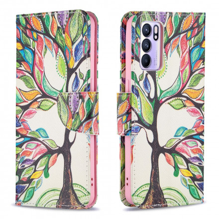 Cover Oppo Reno 6 5G Arbre Coloré