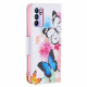Cover Oppo Reno 6 5G Painted Butterflies and Flowers