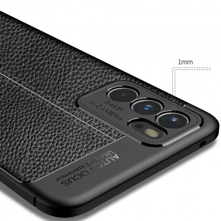 Case Oppo Reno 6 5G Effet Cuir LItchi