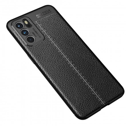 Case Oppo Reno 6 5G Effet Cuir LItchi