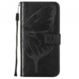 Motorola Edge 20 Lite Butterfly Design Case with Strap