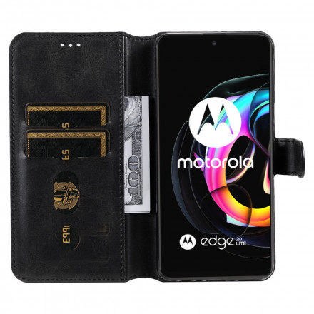 Cover Motorola Edge 20 Lite Simili Cuir New Colors