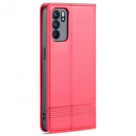 Flip Cover Oppo Reno 6 5G Style Cuir AZNS