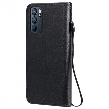 Oppo Reno 6 5G Solid Color Series Strap Case