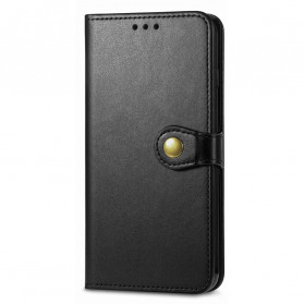 Cover Motorola Edge 20 Lite Simili Cuir et Fermoir Vintage