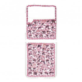 Samsung Galaxy Z Flip 3 5G Transparent Case with Precious Stones