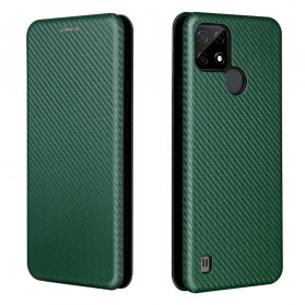 Flip Cover Realme C21 Carbon Fiber