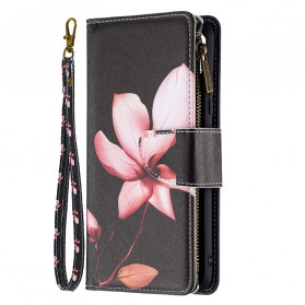 Cover Realme C21 Zipped Pocket Flower