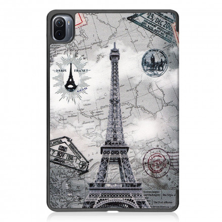 Smart Case Xiaomi Pad 5 Porte-Stylet Tour Eiffel