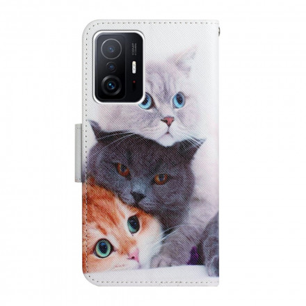 Case Xiaomi 11T / 11T Pro Pile of Cats Lanyard