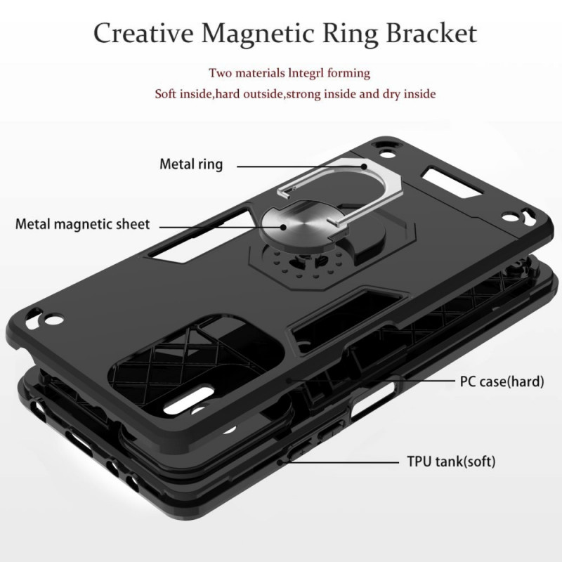 Xiaomi Redmi Note 10 Pro Detachable Case Metallic Ring Support