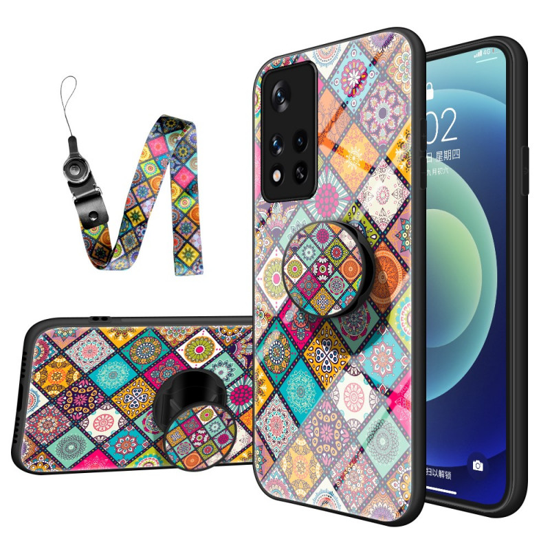 Case Poco M4 Pro 5G Magnetic Holder Patchwork