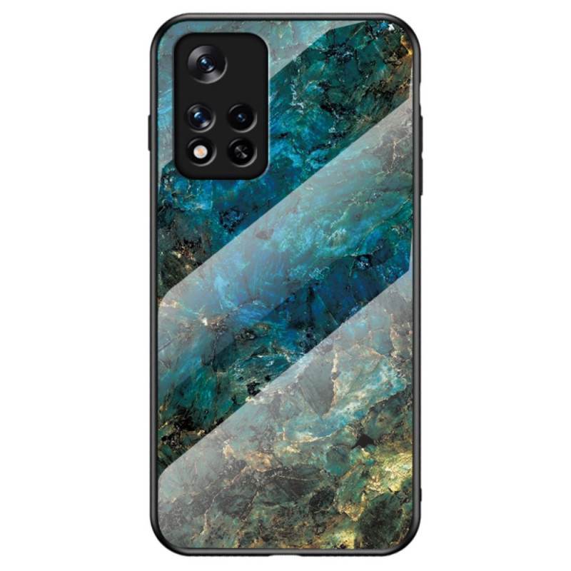 Case Poco M4 Pro 5G Tempered Glass Marble Colors