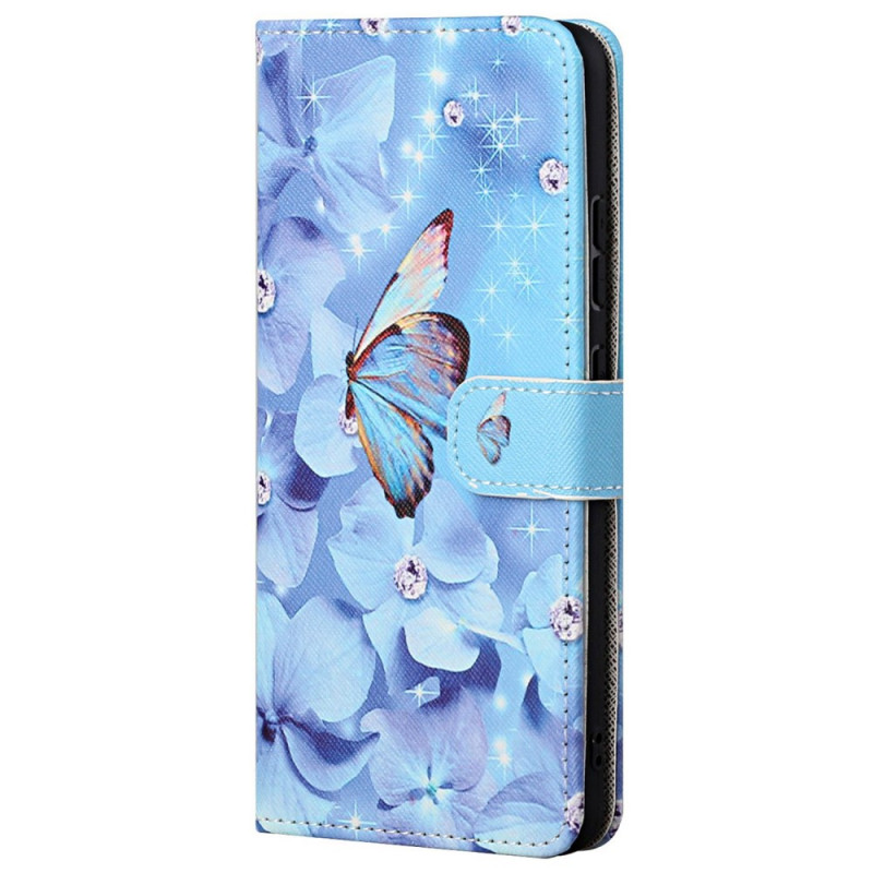 Poco M4 Pro 5G Diamond Butterfly Strap Case