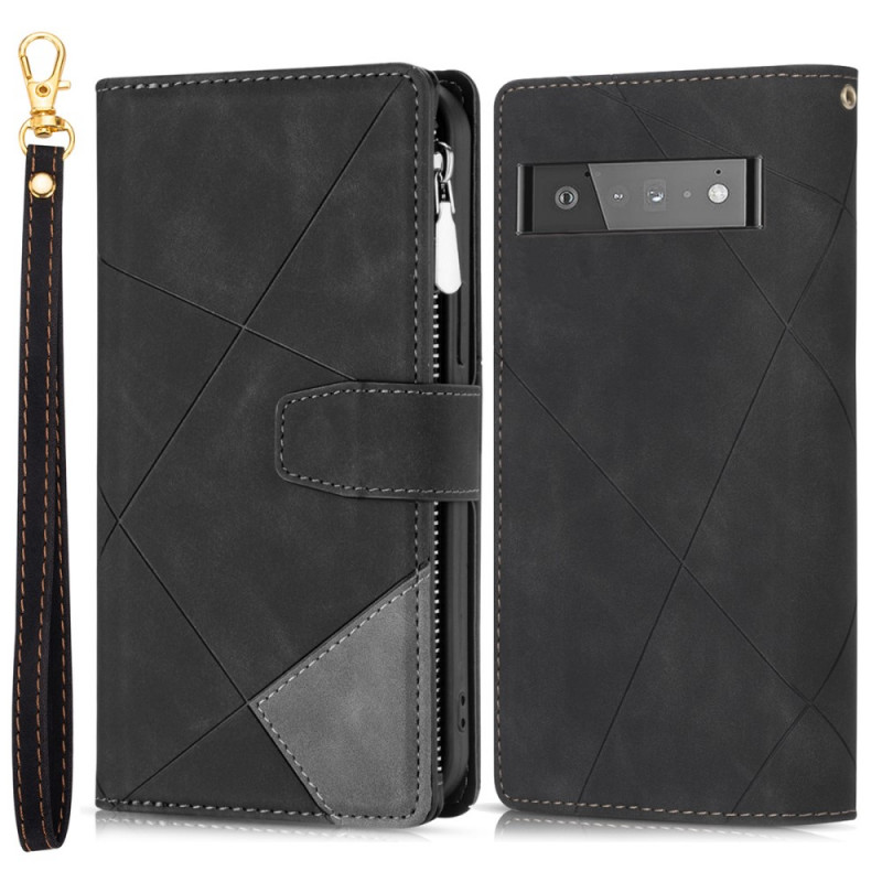 Google Pixel 6 Pro Case Two-tone Graphic Zipped Pocket