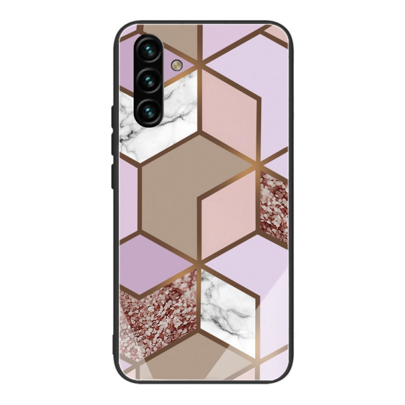 Case Samsung Galaxy A13 5G / A04s Tempered Glass Geometry Marble