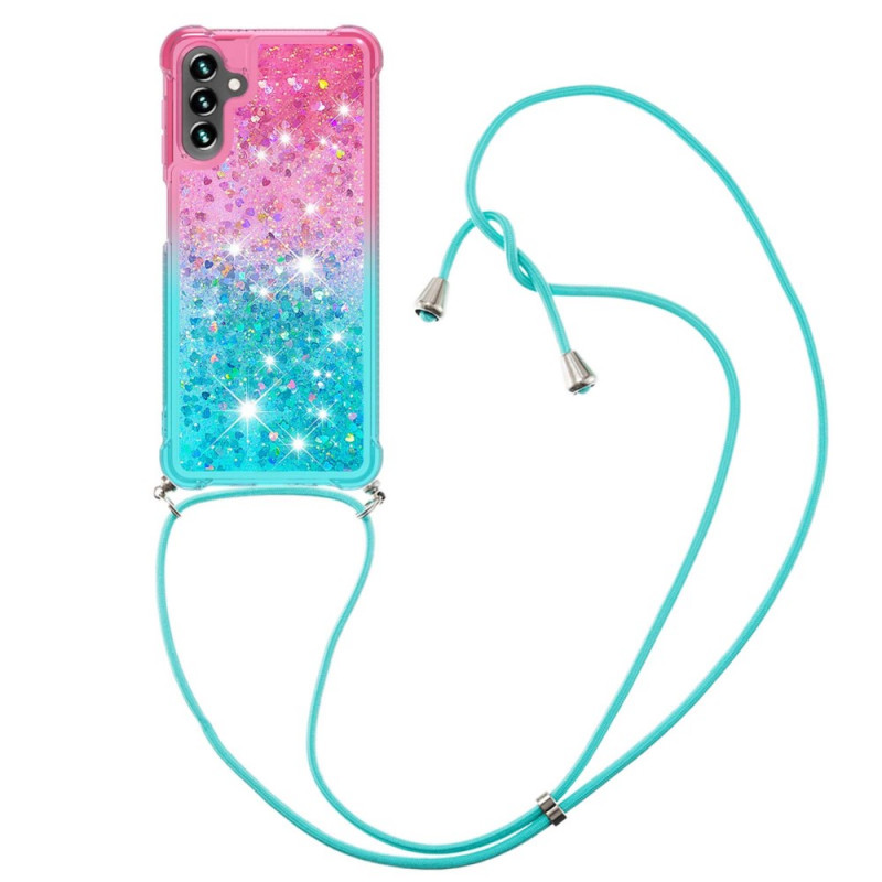 Samsung Galaxy A13 5G / A04s Silicone Case with Glitter and Drawstring