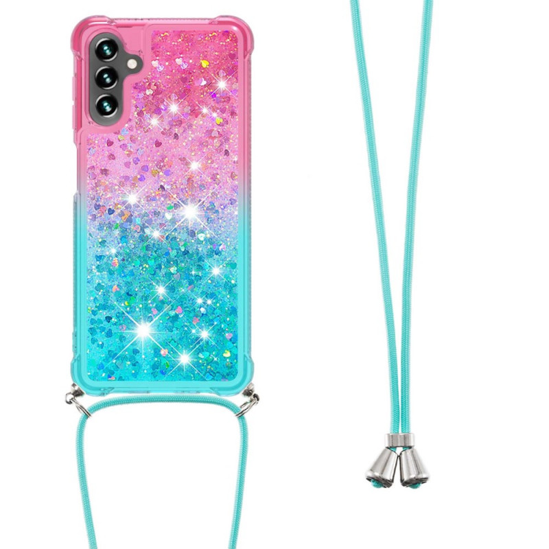 Samsung Galaxy A13 5G / A04s Silicone Case with Glitter and Drawstring -  Dealy