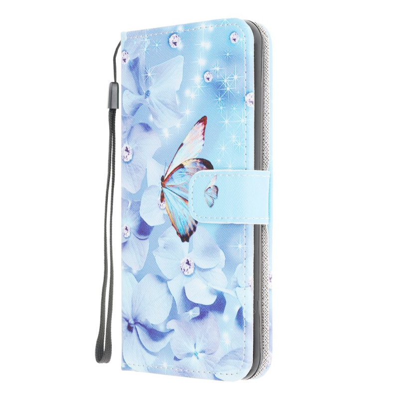 Samsung Galaxy M32 Diamond Butterfly Strap Case