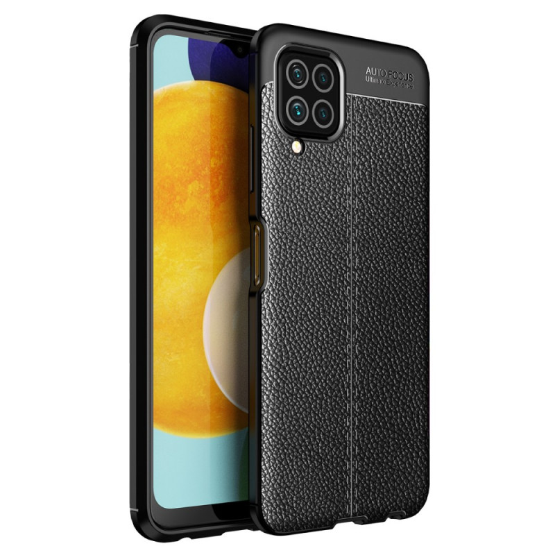 Samsung Galaxy M32 The
ather Case Lychee Effect Double Line