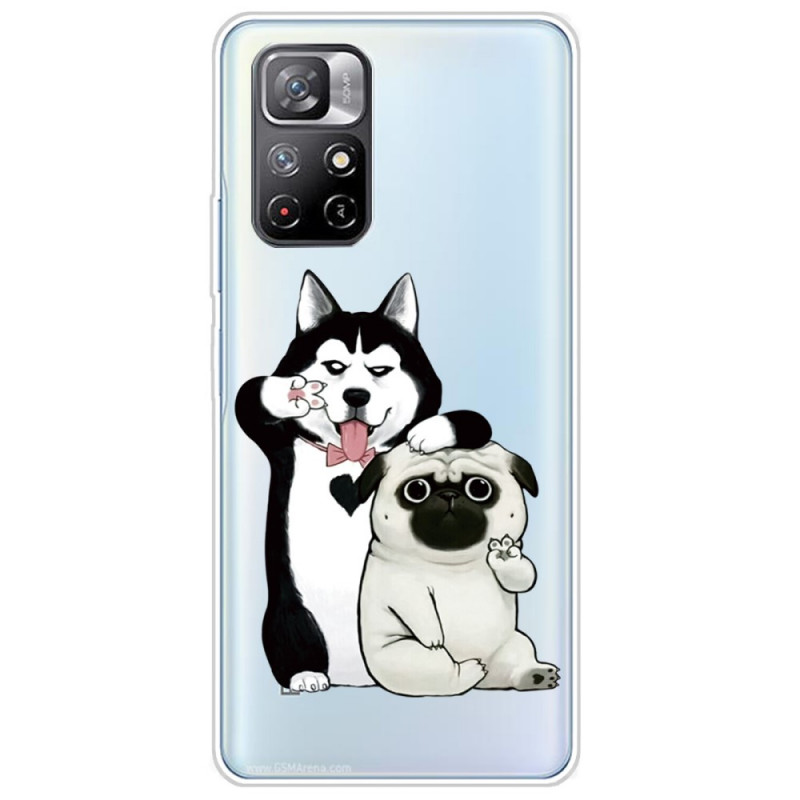 Xiaomi Redmi Note 11 / Poco M4 Pro 5G Case Funny Dogs - Dealy