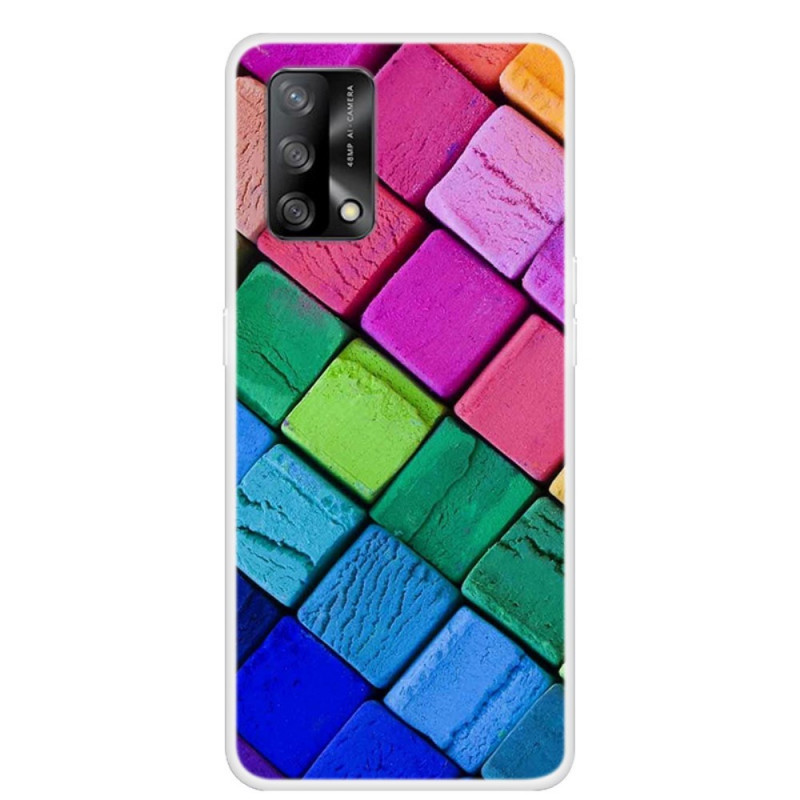 Case Oppo A74 4G Coloured Cubes