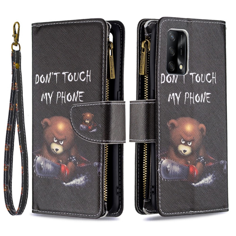 Case Oppo A74 4G Zipped pocket Bear