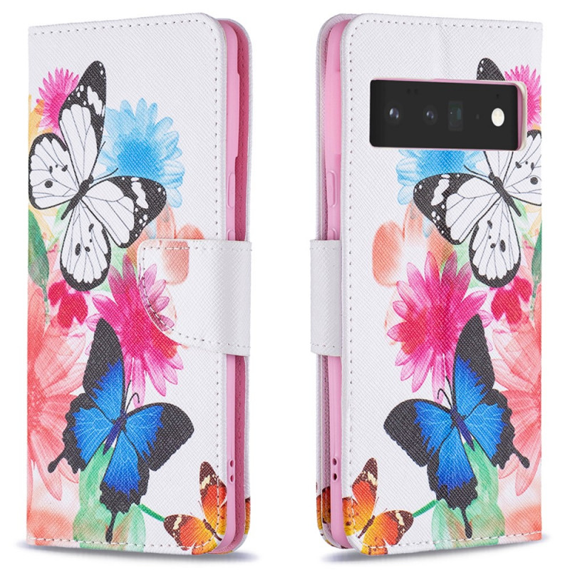 Cover Google Pixel 6 Pro Painted Butterflies