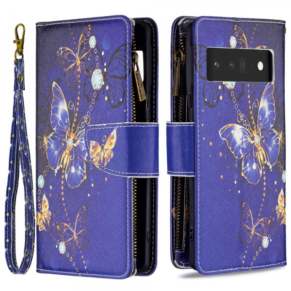 Google pixel 6 Pro Case Zipped Pocket Butterflies
