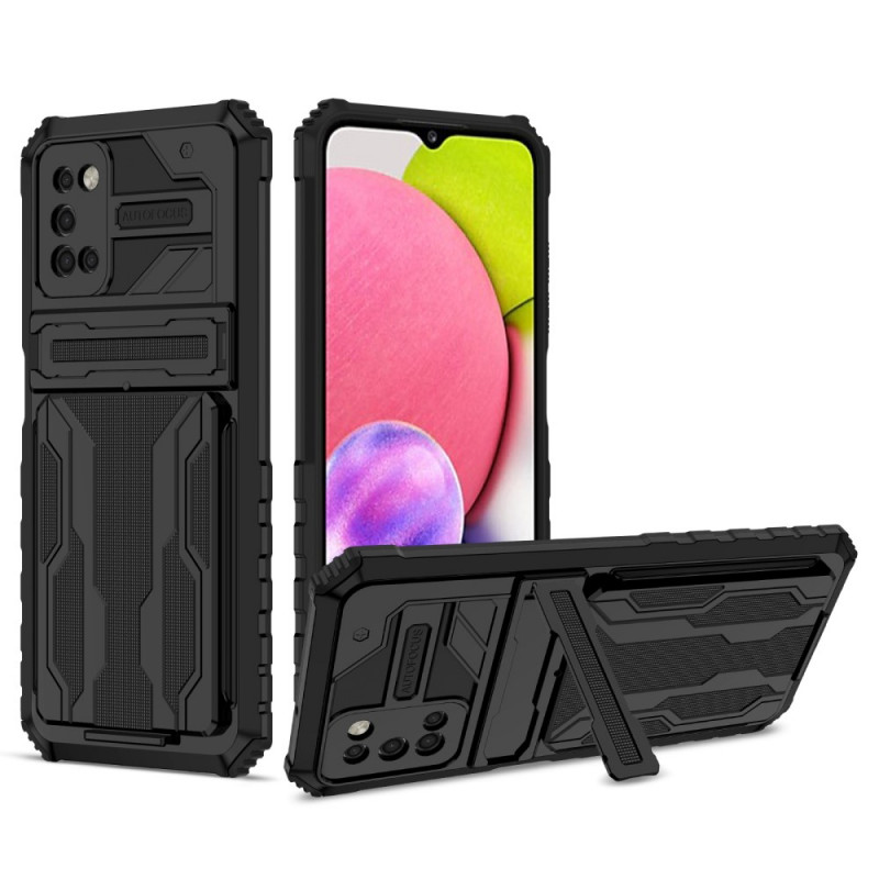 Case Samsung Galaxy A03s Sliding Card Holder and Stand
