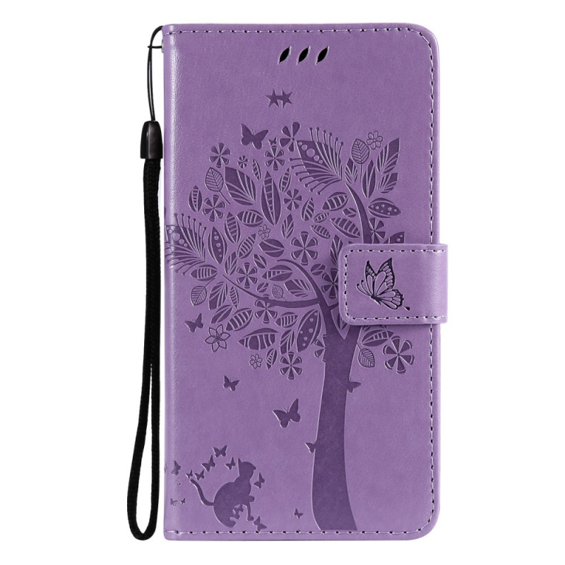 Case Samsung Galaxy A12 / M12 Tree and Cat with Lanyard