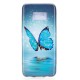 Samsung Galaxy S8 Blue Butterfly Case