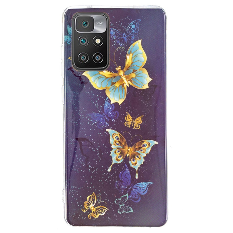 Xiaomi Redmi 10 Case Fluorescent Butterflies