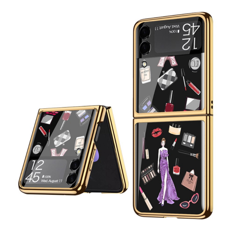 Samsung Galaxy Z Flip 3 5G Toughened Glass Case Make-up GKK