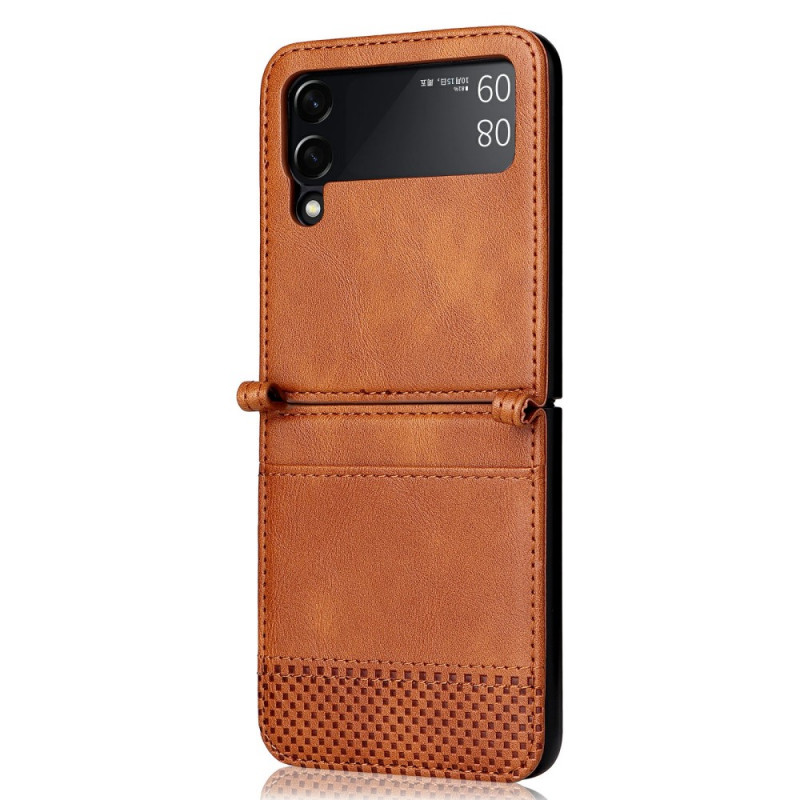Samsung Galaxy Z Flip 3 5G The
ather Cover Vintage Style Card Case