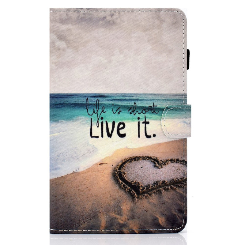 Samsung Galaxy Tab A8 Case (2021) Life is Short Beach