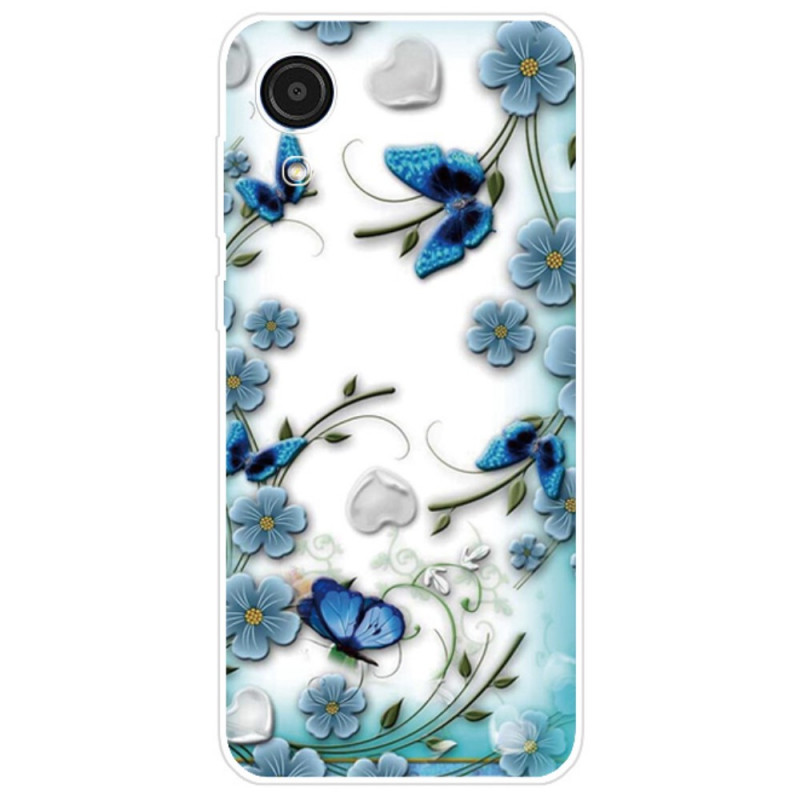 Samsung Galaxy A03 Core Case Retro Butterflies and Flowers