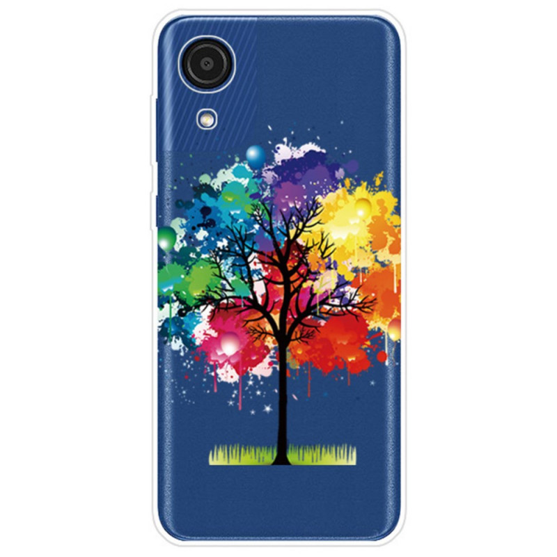 Samsung Galaxy A03 Core Transparent Watercolour Tree Case