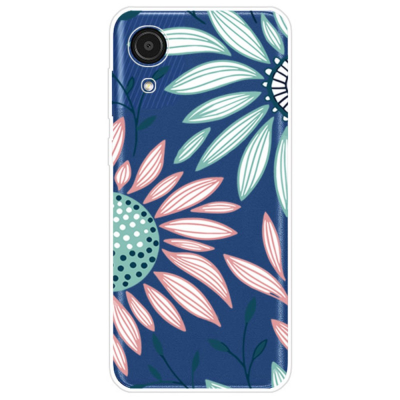 Samsung Galaxy A03 Core Transparent Flower Case