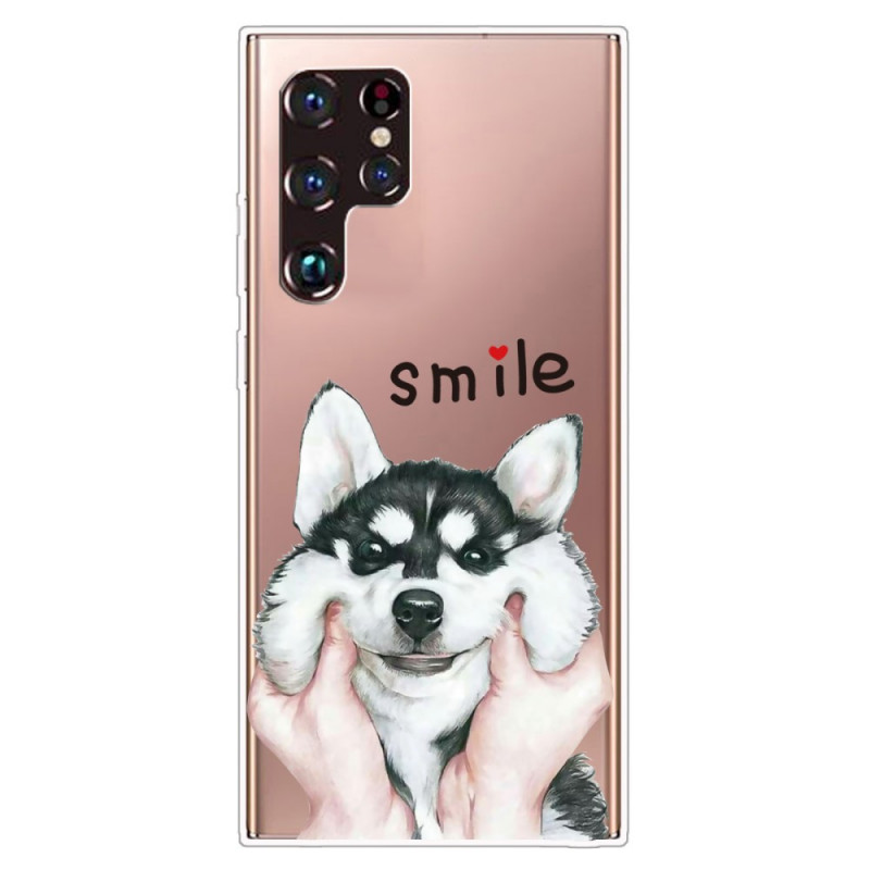 Samsung Galaxy S22 Ultra 5G Smile Dog Case