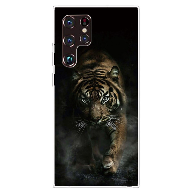 Samsung Galaxy S22 Ultra 5G Flexible Tiger Case