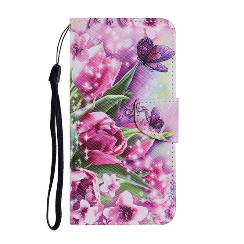 Samsung Galaxy S22 Ultra 5G Case Butterflies and Tulips