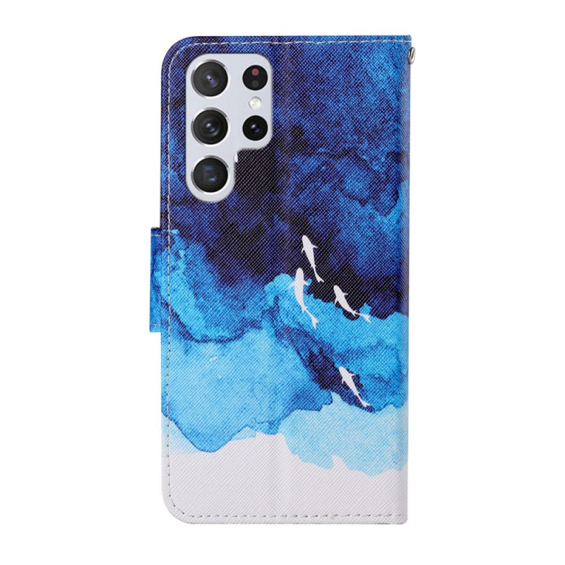 Samsung Galaxy S22 Ultra 5G Sea Case with Strap - Dealy