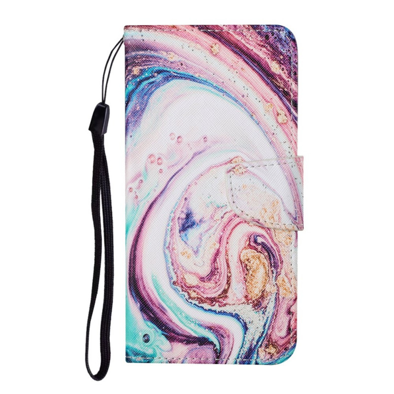 Samsung Galaxy S22 Ultra 5G Marble Case with Strap