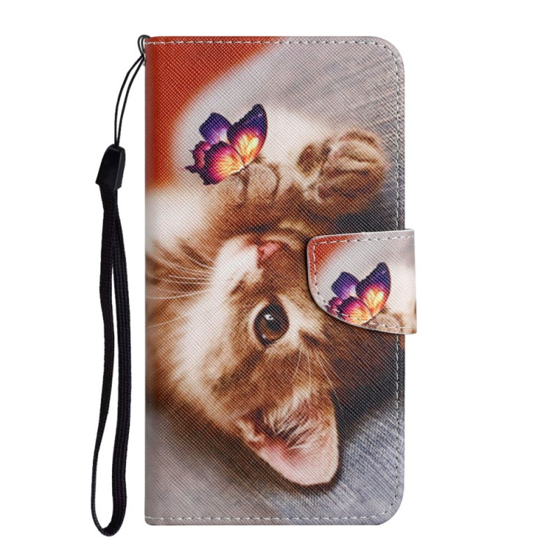 Samsung Galaxy S22 Ultra 5G My Kitten and Butterfly Case